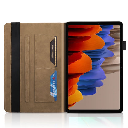 For Samsung Galaxy Tab S9+ Life Tree Series Horizontal Flip Leather Tablet Case(Brown) - Galaxy Tab S9+ Cases by PMC Jewellery | Online Shopping South Africa | PMC Jewellery | Buy Now Pay Later Mobicred