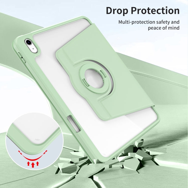 For iPad Air 13 2024 Acrylic 360 Rotation Detachable Leather Tablet Case(Green) - iPad Air 13 2024 Cases by PMC TechLife | Online Shopping South Africa | PMC TechLife | Buy Now Pay Later Mobicred