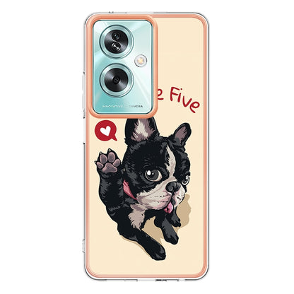 For OPPO A79 5G Global Electroplating Marble Dual-side IMD Phone Case(Lucky Dog) - OPPO Cases by PMC Jewellery | Online Shopping South Africa | PMC Jewellery | Buy Now Pay Later Mobicred
