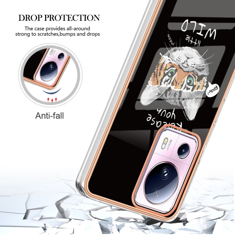 For Xiaomi 13 Lite 5G Electroplating Marble Dual-side IMD Phone Case(Natural Growth) - 13 Lite Cases by PMC TechLife | Online Shopping South Africa | PMC TechLife | Buy Now Pay Later Mobicred