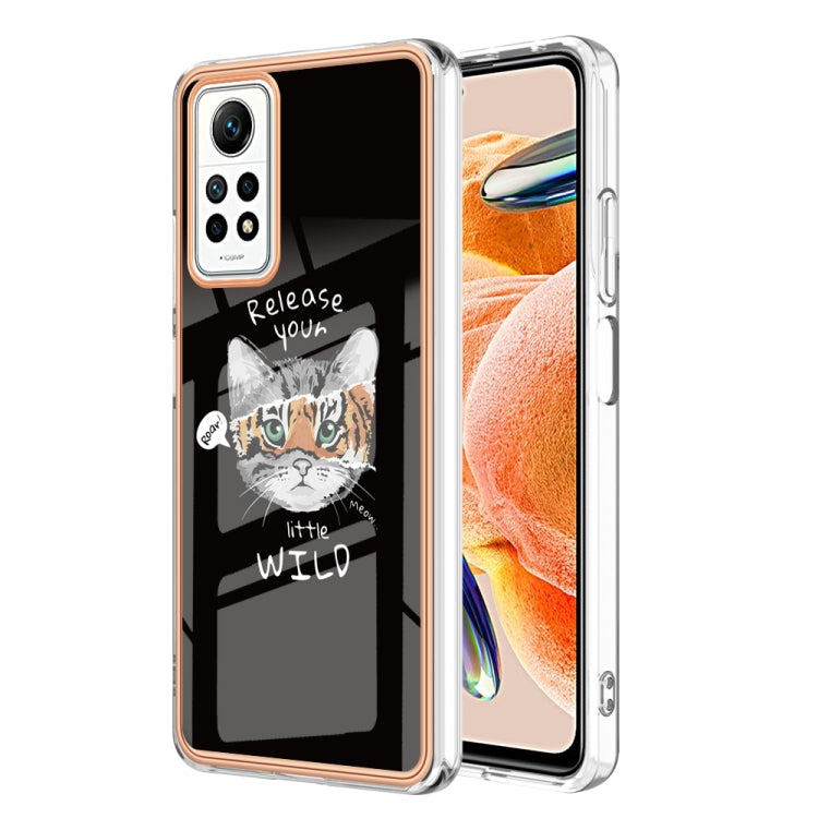 For Xiaomi Redmi Note 12 Pro 4G Global Electroplating Marble Dual-side IMD Phone Case(Natural Growth) - free shipping - PMC TechLife - Order now!