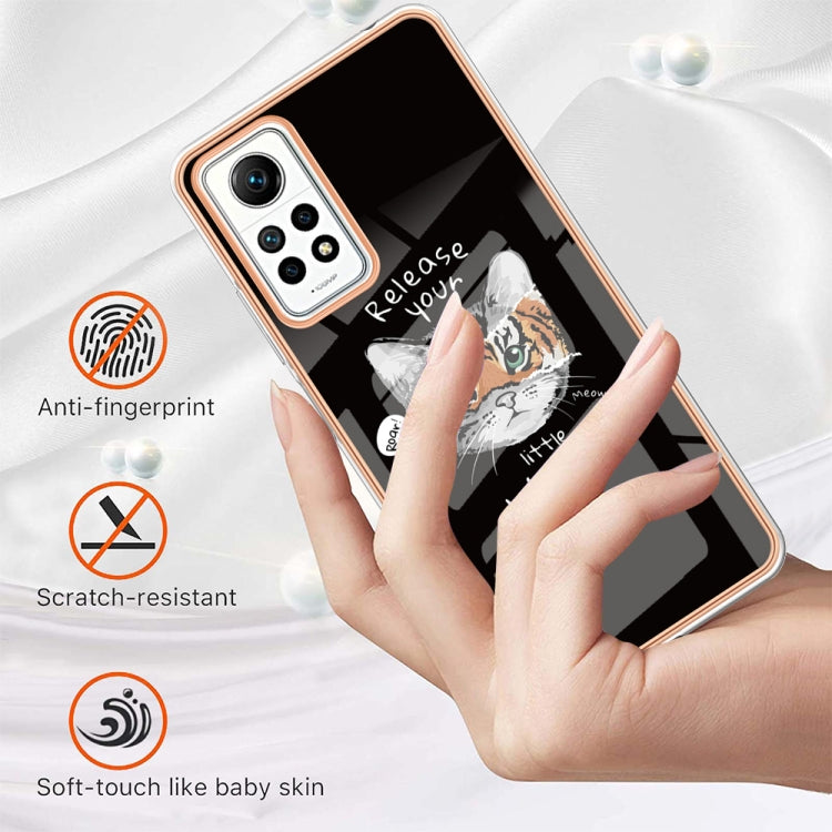 For Xiaomi Redmi Note 12 Pro 4G Global Electroplating Marble Dual-side IMD Phone Case(Natural Growth) - free shipping - PMC TechLife - Order now!