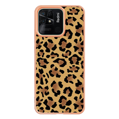 For Xiaomi Redmi 10C Electroplating Marble Dual-side IMD Phone Case(Leopard Print) - Xiaomi Cases by PMC Jewellery | Online Shopping South Africa | PMC Jewellery | Buy Now Pay Later Mobicred