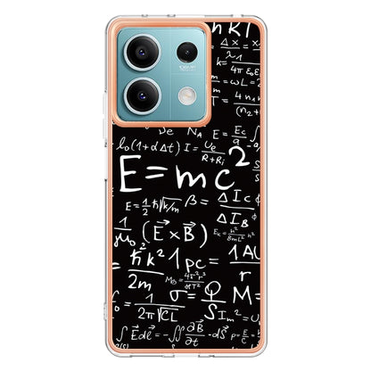 For Xiaomi Redmi Note 13 5G Electroplating Marble Dual-side IMD Phone Case(Equation) - Note 13 Cases by PMC Jewellery | Online Shopping South Africa | PMC Jewellery | Buy Now Pay Later Mobicred