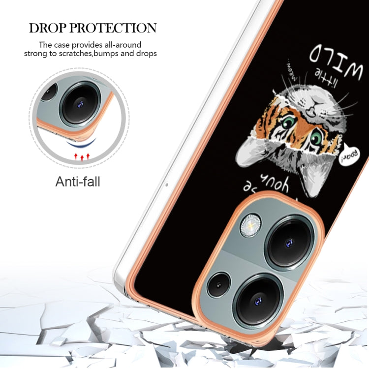 For Xiaomi Redmi Note 13 Pro 4G/Poco M6 Pro 4G Electroplating Marble Dual-side IMD Phone Case(Natural Growth) - Note 13 Pro Cases by PMC TechLife | Online Shopping South Africa | PMC TechLife | Buy Now Pay Later Mobicred