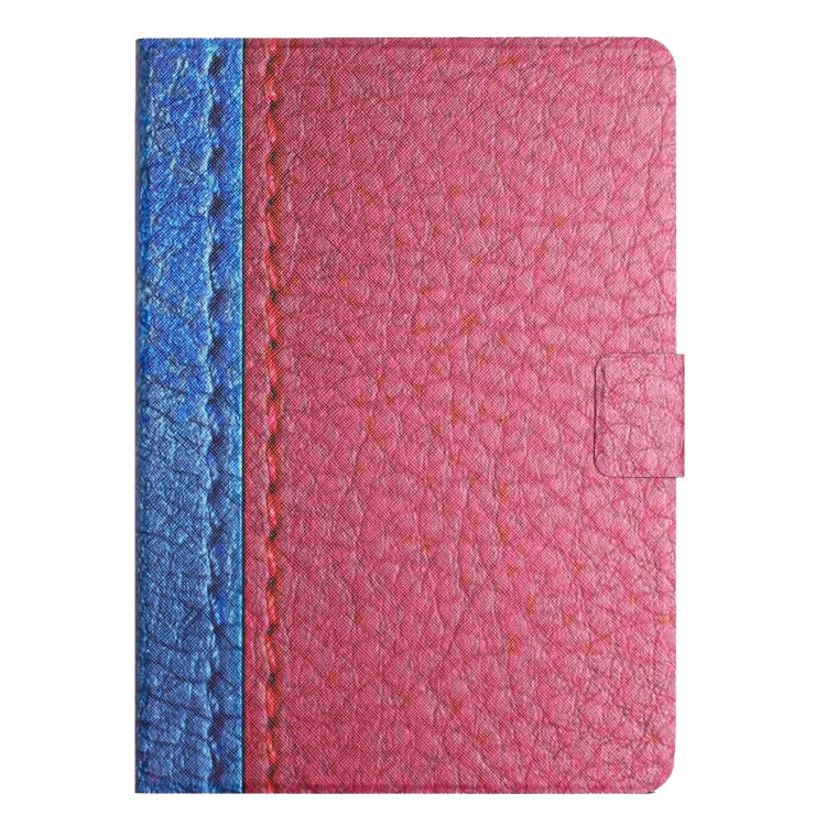 For Amazon Kindle Fire Max 11 Solid Color Stitching Smart Leather Tablet Case(Rose Red) - free shipping - PMC TechLife - Order now!