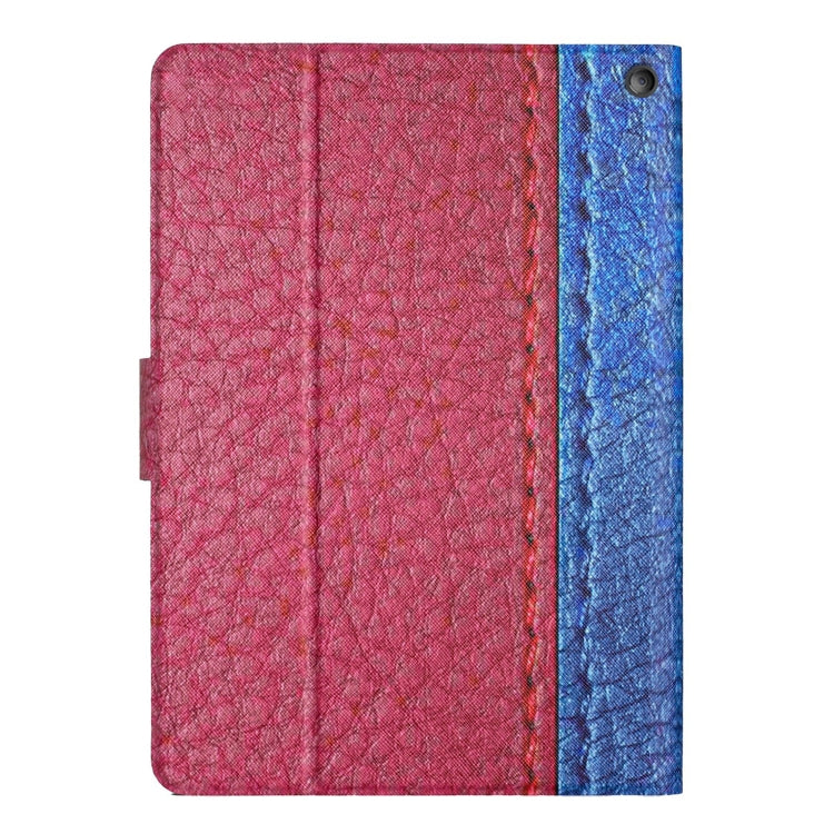 For Amazon Kindle Fire Max 11 Solid Color Stitching Smart Leather Tablet Case(Rose Red) - free shipping - PMC TechLife - Order now!