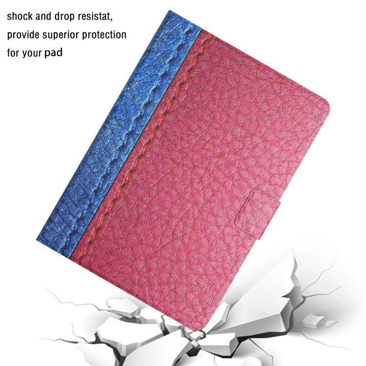 For Amazon Kindle Fire Max 11 Solid Color Stitching Smart Leather Tablet Case(Rose Red) - free shipping - PMC TechLife - Order now!