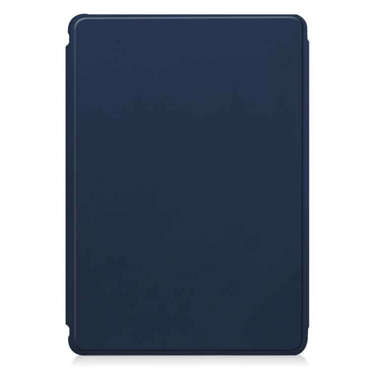 For Samsung Galaxy Tab S9+ 360 Rotation Transparent Smart Leather Case with Keyboard(Dark Blue) - Galaxy Tab S9+ Cases by PMC Jewellery | Online Shopping South Africa | PMC Jewellery | Buy Now Pay Later Mobicred