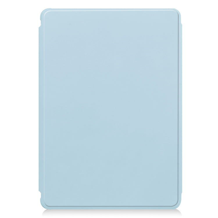 For Samsung Galaxy Tab S9 FE+ 360 Rotation Transparent Smart Leather Case with Keyboard(Sky Blue) - Galaxy Tab S9 FE+ by PMC Jewellery | Online Shopping South Africa | PMC Jewellery