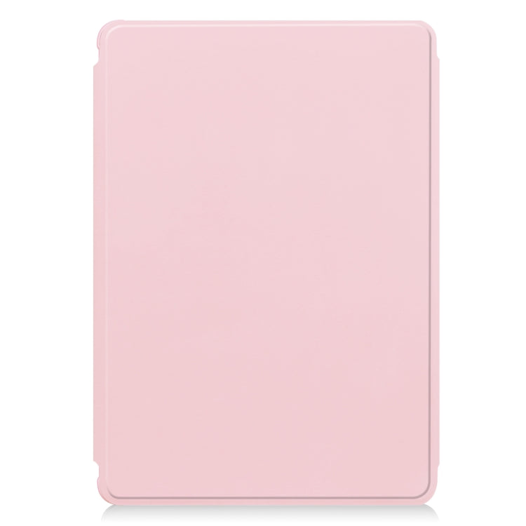 For Samsung Galaxy Tab S9 360 Rotation Transparent Smart Leather Case(Pink) - Galaxy Tab S9 Cases by PMC Jewellery | Online Shopping South Africa | PMC Jewellery | Buy Now Pay Later Mobicred