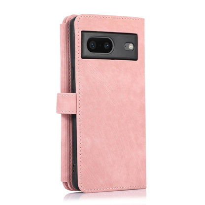 For Google Pixel 7 Dream 9-Card Wallet Zipper Bag Leather Phone Case(Pink) - Google Cases by PMC Jewellery | Online Shopping South Africa | PMC Jewellery | Buy Now Pay Later Mobicred