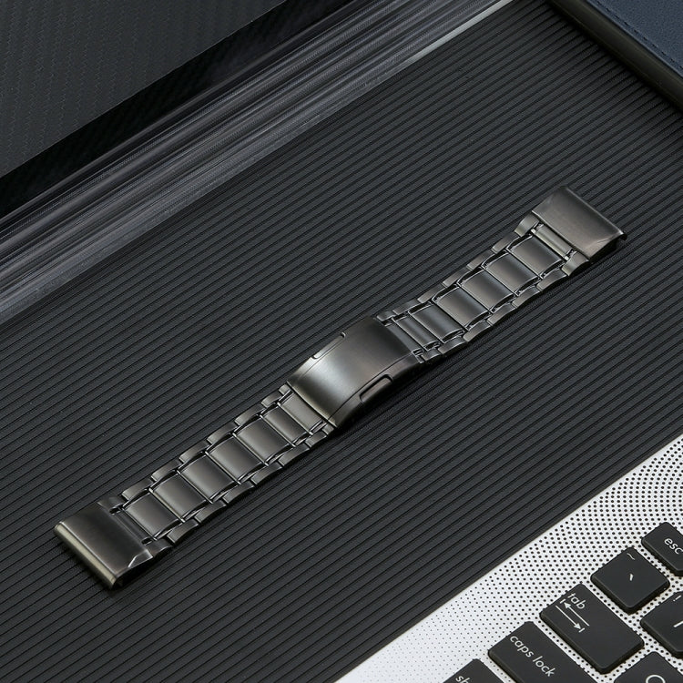 For Garmin Forerunner 965/955/945/935 22mm Quick Release Five Bead Titanium Steel Watch Band(Grey) - Watch Bands by PMC TechLife | Online Shopping South Africa | PMC TechLife