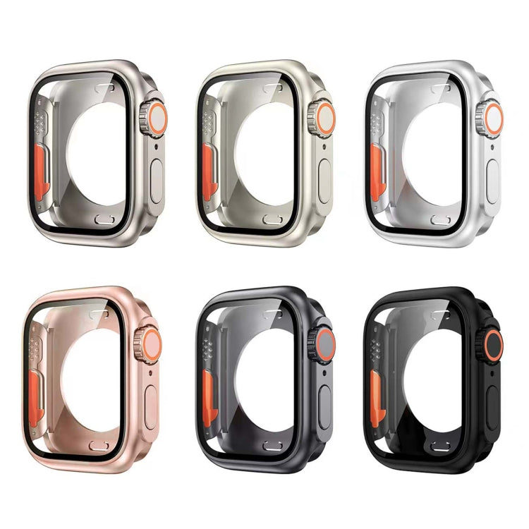 For Apple Watch Series 6 / 5 / 4 / SE 44mm Change to Ultra 49mm All-Inclusive Film Hybrid PC Watch Case(Starlight) - Watch Cases by PMC Jewellery | Online Shopping South Africa | PMC Jewellery | Buy Now Pay Later Mobicred