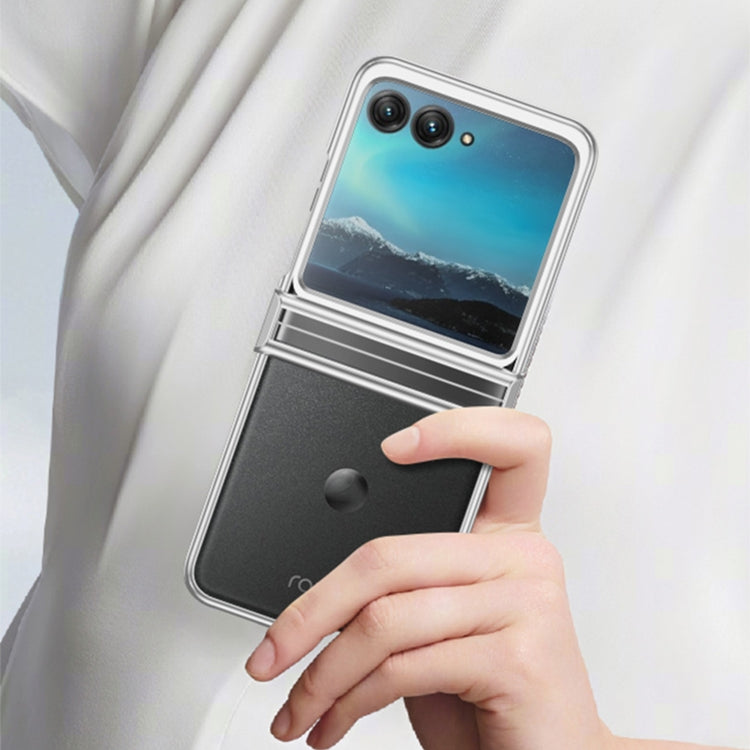 For Motorola Razr 40 Ultra Electroplated Three-piece Set Phone Case(Green) - Motorola Cases by PMC TechLife | Online Shopping South Africa | PMC TechLife | Buy Now Pay Later Mobicred