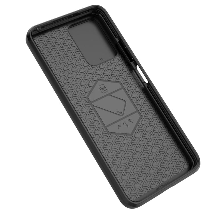 For Xiaomi Redmi Note 12S 4G Global Sliding Camshield TPU + PC Shockproof Phone Case with Holder(Black) - Xiaomi Cases by PMC TechLife | Online Shopping South Africa | PMC TechLife | Buy Now Pay Later Mobicred