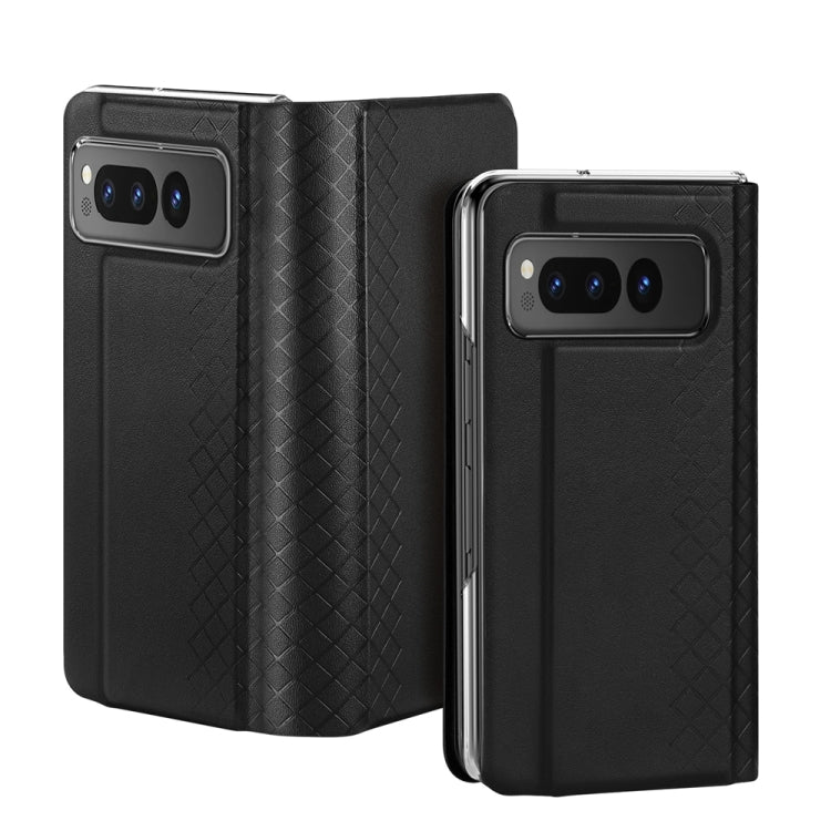 For Google Pixel Fold DUX DUCIS Bril Series PU + TPU Phone Case(Black) - Google Cases by DUX DUCIS | Online Shopping South Africa | PMC Jewellery | Buy Now Pay Later Mobicred