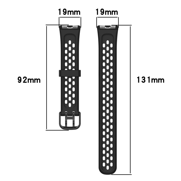 For Huawei Band 10 / 9 / 8 Solid Color Breathable Silicone Watch Band(Grey) - Watch Bands by PMC TechLife | Online Shopping South Africa | PMC TechLife | Buy Now Pay Later Mobicred