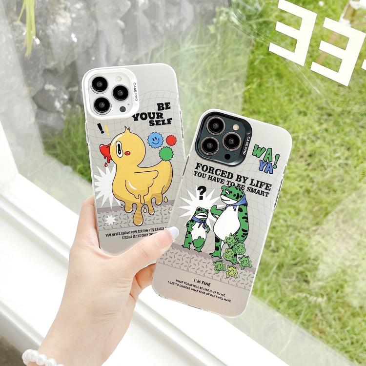 For iPhone 16 Pro Max Electroplated Silver Series PC Protective Phone Case(Money) - free shipping - PMC TechLife - Order now!