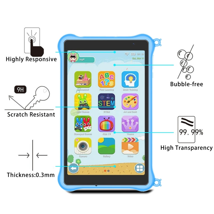 For Blackview Tab 50 kids 8.0 9H 0.3mm Explosion-proof Tempered Glass Film - Others by PMC TechLife | Online Shopping South Africa | PMC TechLife | Buy Now Pay Later Mobicred