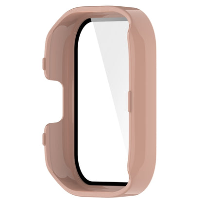 For Xiaomi Mi Watch Lite 3 PC + Tempered Film Integrated Watch Protective Case(Pink) - Watch Cases by PMC Jewellery | Online Shopping South Africa | PMC Jewellery