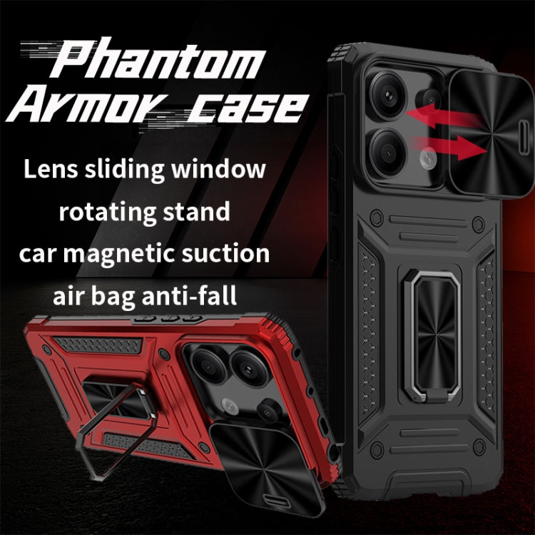 For Xiaomi Redmi Note 13 Pro 5G Camshield Robot TPU Hybrid PC Phone Case(Green) - Note 13 Pro Cases by PMC TechLife | Online Shopping South Africa | PMC TechLife | Buy Now Pay Later Mobicred