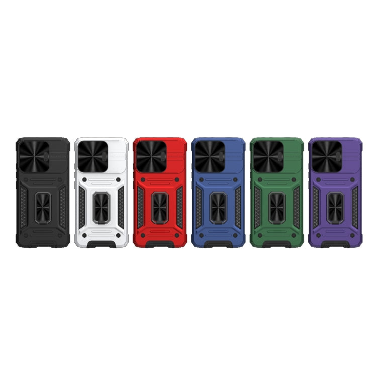 For Xiaomi Redmi K70E 5G Camshield Robot TPU Hybrid PC Phone Case(Black) - K70E Cases by PMC TechLife | Online Shopping South Africa | PMC TechLife | Buy Now Pay Later Mobicred
