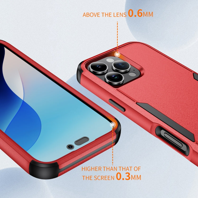 For iPhone 16 Pro Commuter Shockproof TPU + PC Phone Case(Red+Black) - iPhone 16 Pro Cases by PMC TechLife | Online Shopping South Africa | PMC TechLife | Buy Now Pay Later Mobicred