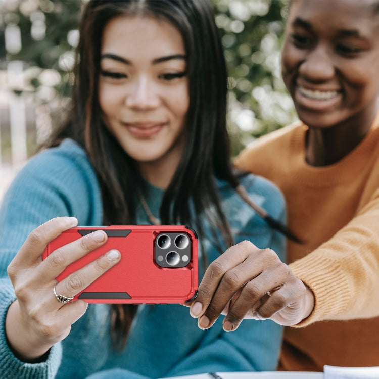 For iPhone 16 Pro Commuter Shockproof TPU + PC Phone Case(Red+Black) - iPhone 16 Pro Cases by PMC TechLife | Online Shopping South Africa | PMC TechLife | Buy Now Pay Later Mobicred