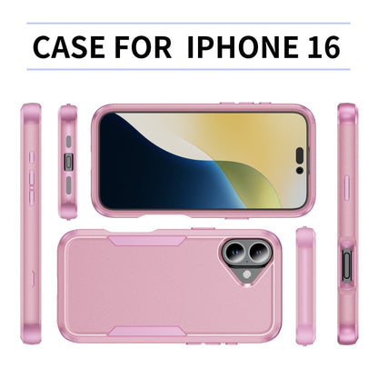 For iPhone 16 Plus Commuter Shockproof TPU + PC Phone Case(Pink) - iPhone 16 Plus Cases by PMC Jewellery | Online Shopping South Africa | PMC Jewellery | Buy Now Pay Later Mobicred