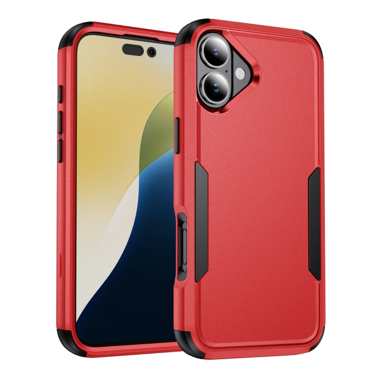 For iPhone 16 Plus Commuter Shockproof TPU + PC Phone Case(Red+Black) - iPhone 16 Plus Cases by PMC TechLife | Online Shopping South Africa | PMC TechLife | Buy Now Pay Later Mobicred
