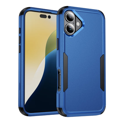 For iPhone 16 Commuter Shockproof TPU + PC Phone Case(Royal Blue+Black) - iPhone 16 Cases by PMC Jewellery | Online Shopping South Africa | PMC Jewellery | Buy Now Pay Later Mobicred