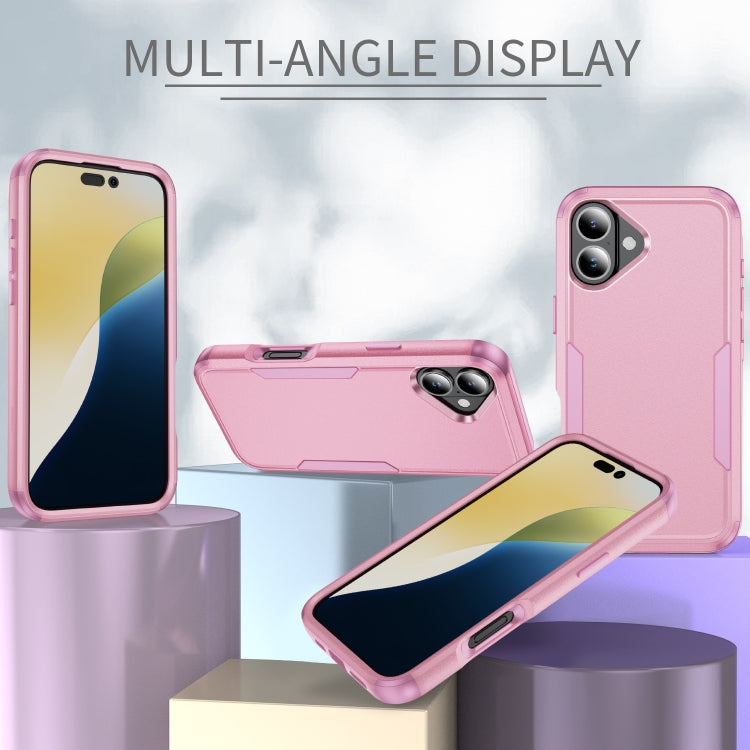For iPhone 16 Commuter Shockproof TPU + PC Phone Case(Pink) - iPhone 16 Cases by PMC TechLife | Online Shopping South Africa | PMC TechLife | Buy Now Pay Later Mobicred