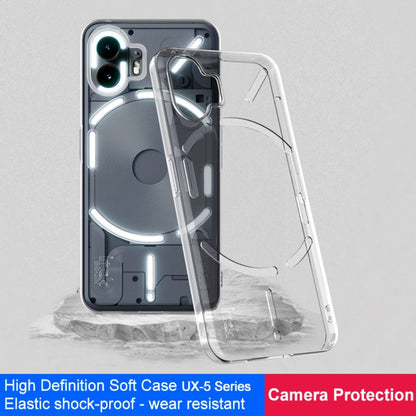 For Nothing Phone 2 imak UX-5 Series Transparent Shockproof TPU Protective Case(Transparent) - More Brand by imak | Online Shopping South Africa | PMC Jewellery | Buy Now Pay Later Mobicred