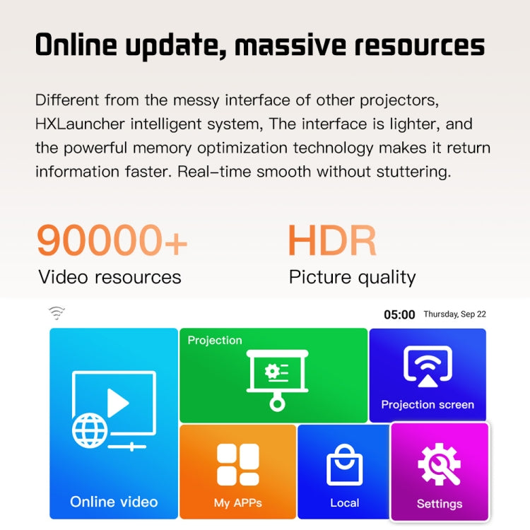 S30 Max Android 10 OS HD Portable WiFi Mobile Projector, Plug Type:UK Plug(White) - free shipping - PMC TechLife - Order now!