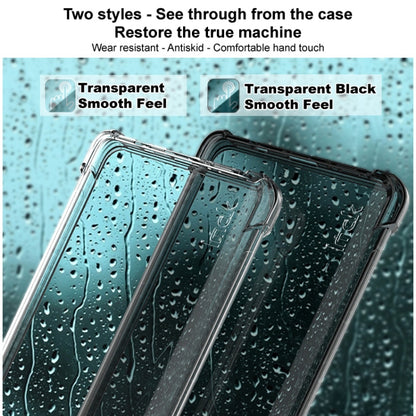 For ZTE nubia Z60 Ultra 5G imak Shockproof Airbag TPU Phone Case(Transparent Black) - ZTE Cases by imak | Online Shopping South Africa | PMC Jewellery