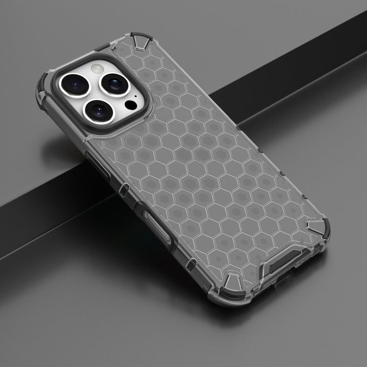 For iPhone 16 Pro Max Honeycomb Shockproof Phone Case(Black) - iPhone 16 Pro Max Cases by PMC Jewellery | Online Shopping South Africa | PMC Jewellery | Buy Now Pay Later Mobicred