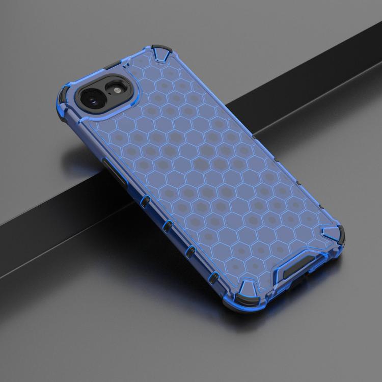 For iPhone 16e Honeycomb Shockproof Phone Case(Blue) - free shipping - PMC TechLife - Order now!
