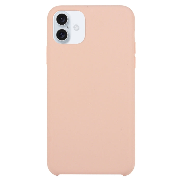 For iPhone 16 Solid Silicone Phone Case(Pink) - iPhone 16 Cases by PMC TechLife | Online Shopping South Africa | PMC TechLife | Buy Now Pay Later Mobicred