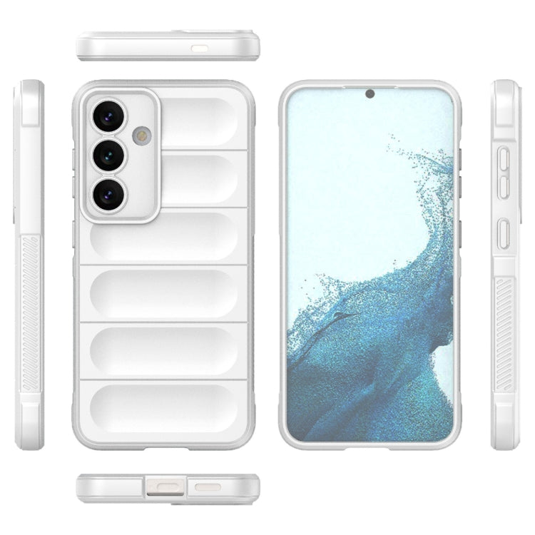 For Samsung Galaxy S24 5G Magic Shield TPU + Flannel Phone Case(White) - Galaxy S24 5G Cases by PMC Jewellery | Online Shopping South Africa | PMC Jewellery