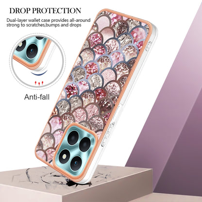 For Honor X6a Electroplating IMD TPU Phone Case(Pink Scales) - Honor Cases by PMC Jewellery | Online Shopping South Africa | PMC Jewellery | Buy Now Pay Later Mobicred