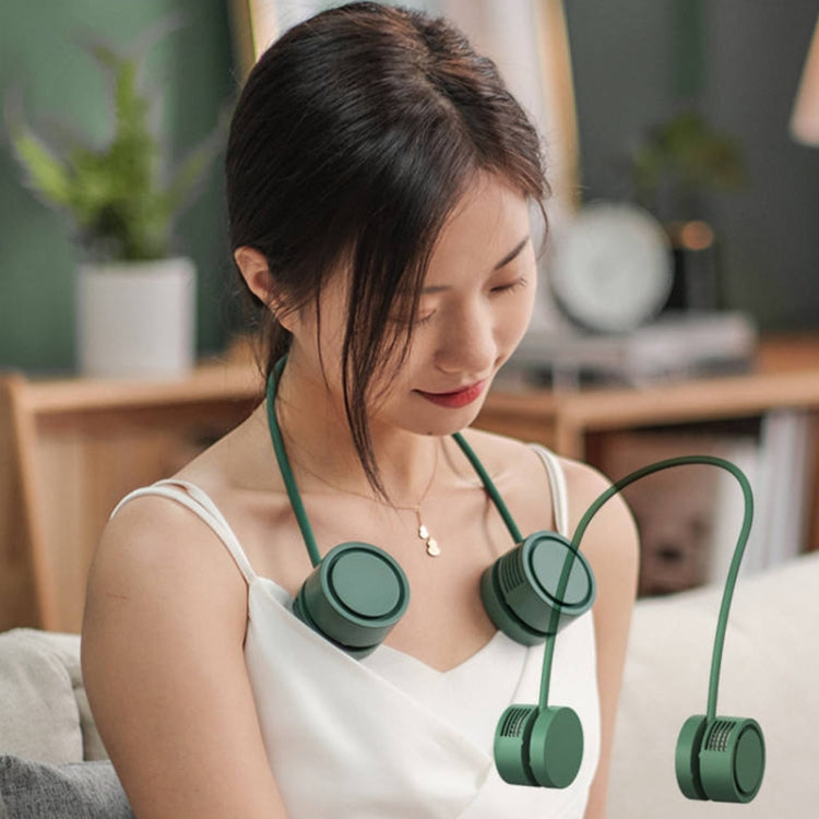 DQ209 Portable Hanging Neck Mute Aroma Diffuser Small Fan(Ice Green) - Electric Fans by PMC Jewellery | Online Shopping South Africa | PMC Jewellery