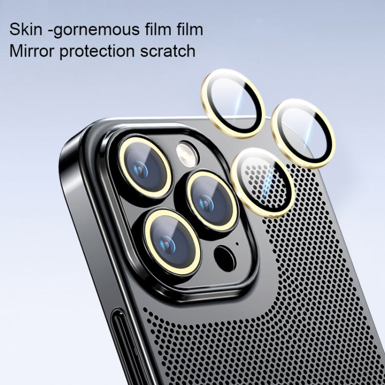 For iPhone 12 Ice Sense Heat Dissipation Electroplating PC Phone Case(Black) - iPhone 12 / 12 Pro Cases by PMC TechLife | Online Shopping South Africa | PMC TechLife | Buy Now Pay Later Mobicred