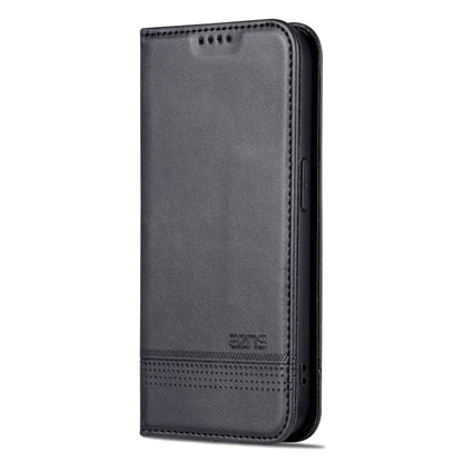 For iPhone 15 Pro AZNS Magnetic Calf Texture Flip Leather Phone Case(Black) - iPhone 15 Pro Cases by AZNS | Online Shopping South Africa | PMC Jewellery | Buy Now Pay Later Mobicred