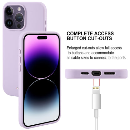 For iPhone 15 Pro Max GOOSPERY SILICONE Silky Soft TPU Phone Case(Purple) - iPhone 15 Pro Max Cases by GOOSPERY | Online Shopping South Africa | PMC Jewellery | Buy Now Pay Later Mobicred