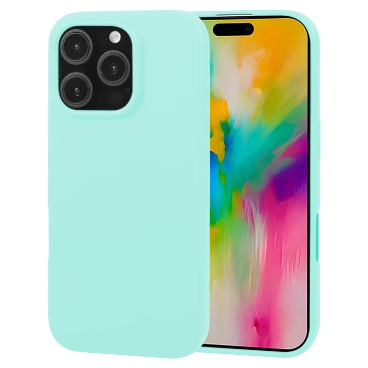 For iPhone 16 Pro Max GOOSPERY SOFT FEELING Liquid TPU Soft Phone Case(Mint Green) - iPhone 16 Pro Max Cases by GOOSPERY | Online Shopping South Africa | PMC Jewellery | Buy Now Pay Later Mobicred