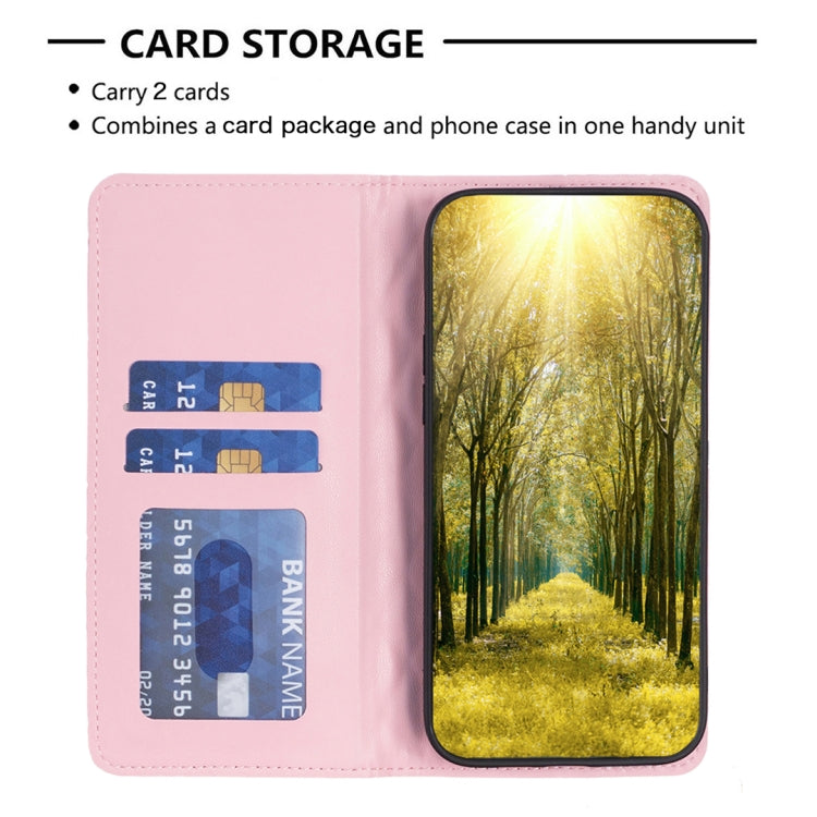 For OPPO A79 5G Diamond Lattice Magnetic Leather Flip Phone Case(Pink) - free shipping - PMC TechLife - Order now!