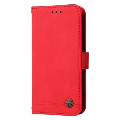 For OPPO A79 5G Skin Feel Life Tree Metal Button Leather Phone Case(Red) - OPPO Cases by PMC Jewellery | Online Shopping South Africa | PMC Jewellery