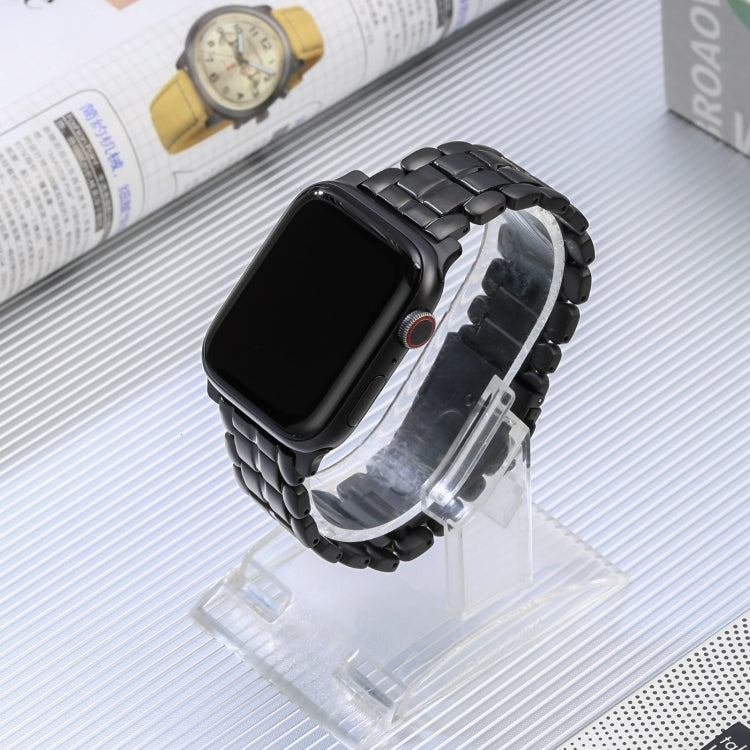 For Apple Watch Series 3 38mm Five Beads Titanium Steel Watch Band(Black) - Watch Bands by PMC TechLife | Online Shopping South Africa | PMC TechLife