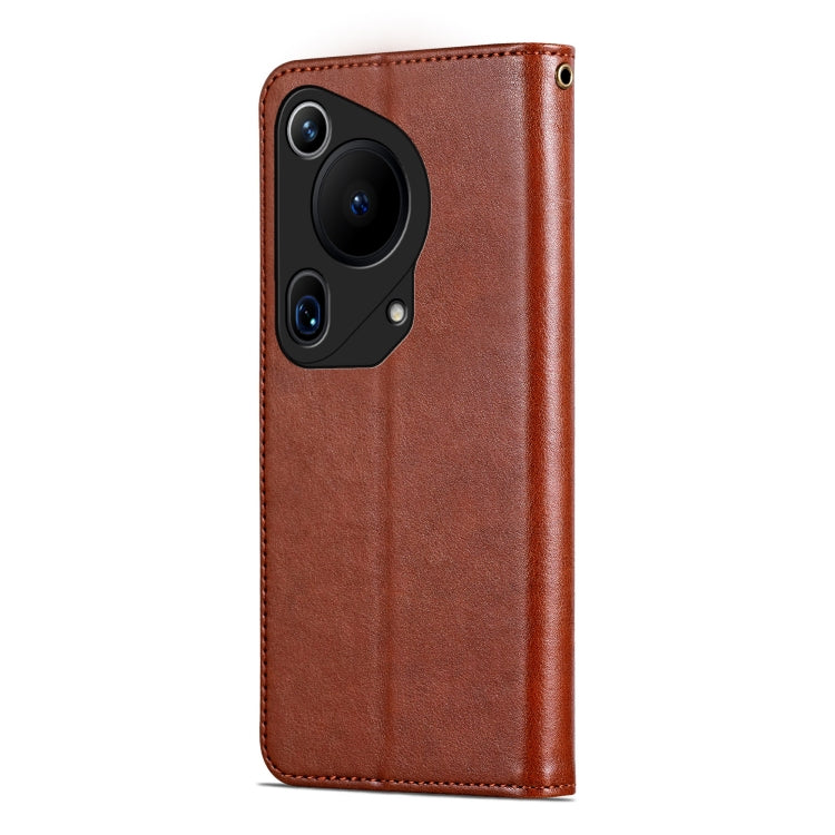 For Huawei Pura 70 Ultra AZNS Sheepskin Texture Flip Leather Phone Case(Brown) - Huawei Cases by AZNS | Online Shopping South Africa | PMC Jewellery | Buy Now Pay Later Mobicred